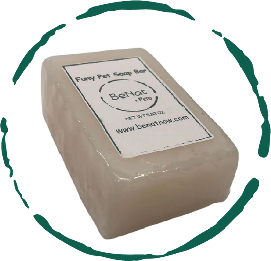 BeNat Pets All-Natural Soap Bar - Soft, Shiny Fur for Dogs & Cats (5.8 oz)