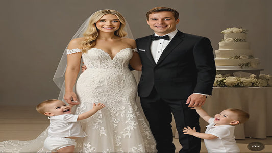 Glitter Off Shoulder Sheer Bodice Mesh Mermaid Wedding Gown