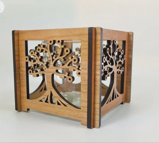 Tree of Life Hurricane Votive Holder