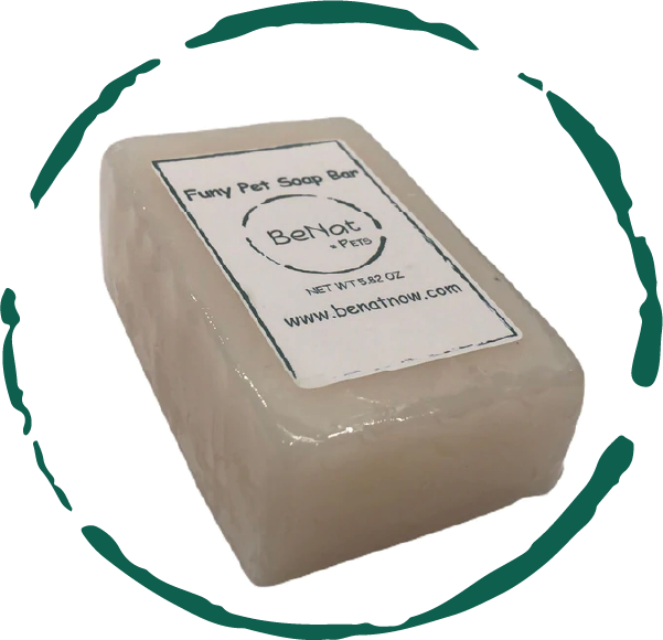 BeNat Pets All-Natural Soap Bar - Soft, Shiny Fur for Dogs & Cats (5.8 oz)