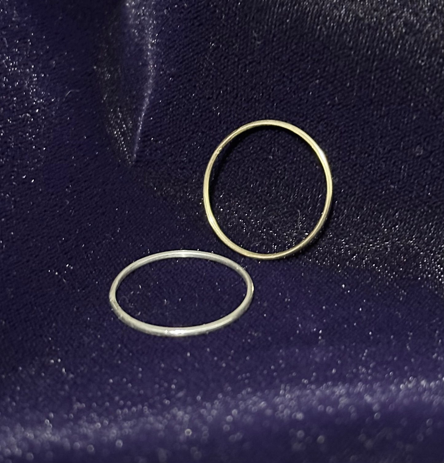 Masterwork Artisan Trio gold and silver ring set.