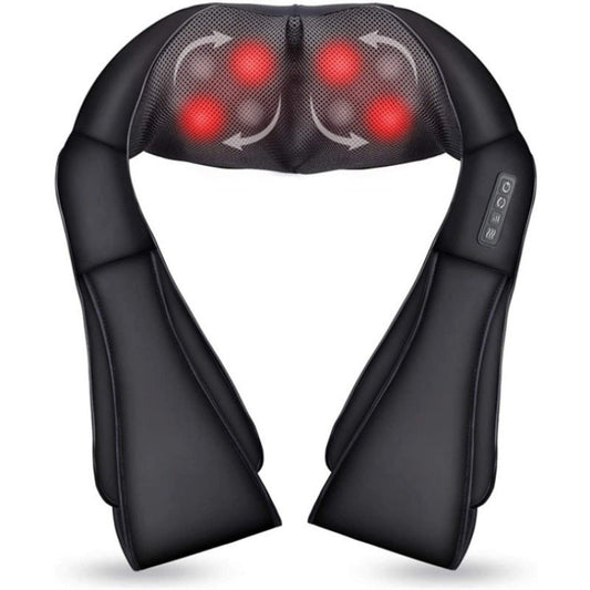 "Professional Shiatsu Neck & Shoulder Massager with Heat - Deep Tissue Pain Relief"