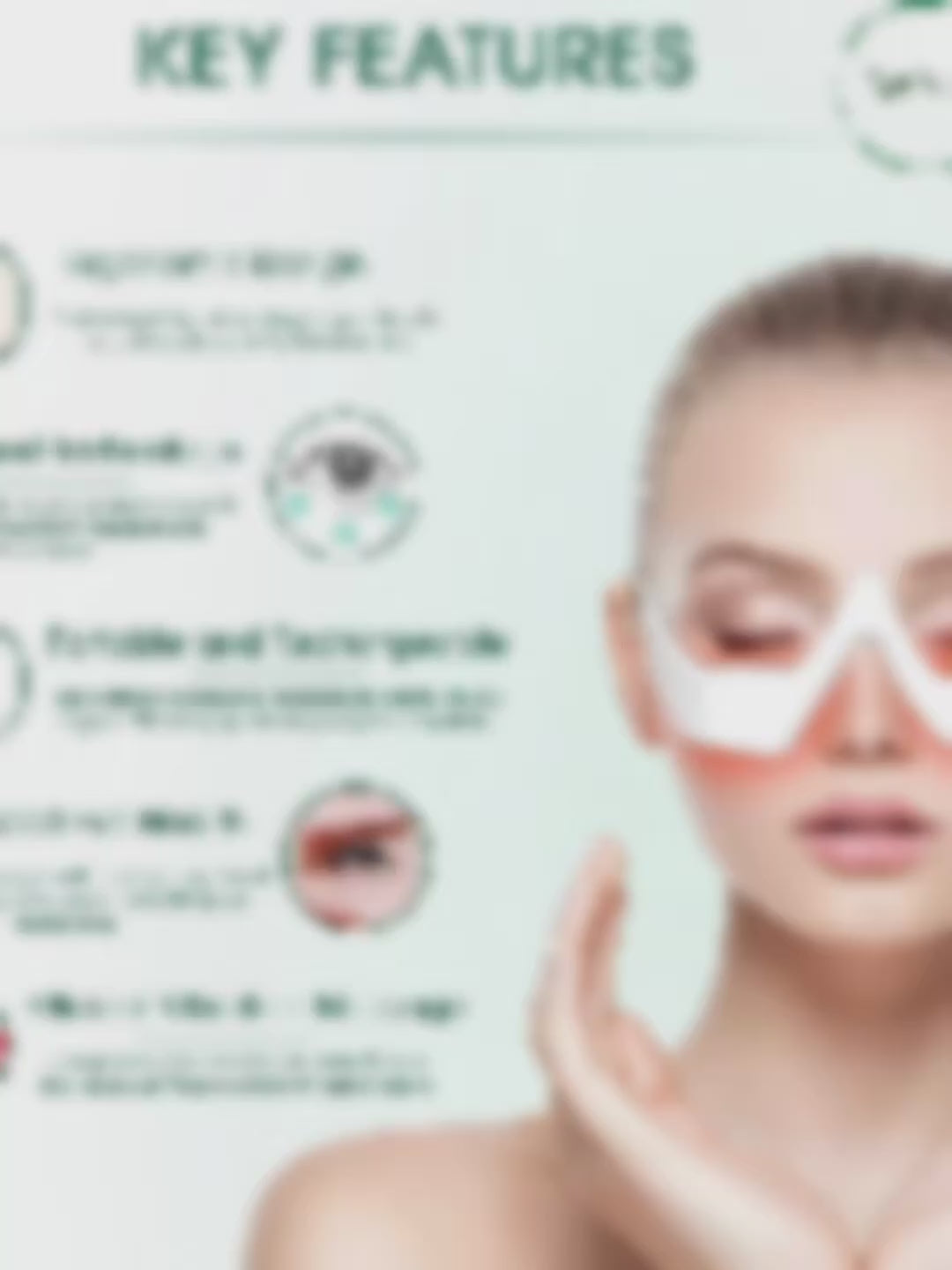 #1 Under-Eye Red Light Therapy Skin Rejuvenation and Relaxation Massager Video