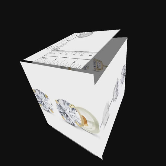 Video demonstration of Pure Light 1.50 ctw diamond studs cycling through light to show fire and brilliance. Video